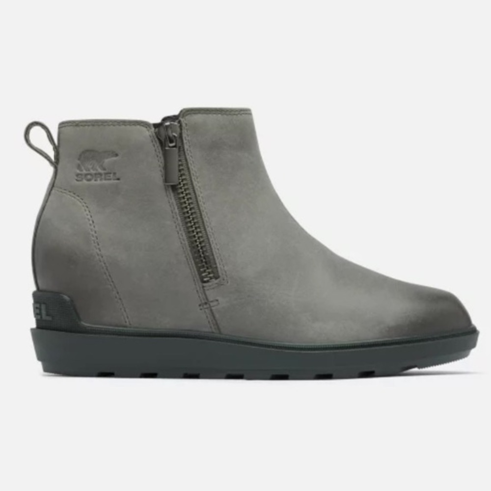 New ▶️ SOREL ◀️ EVIE II WOMEN'S ZIP BOOTIE, Color: Quarry, Grill